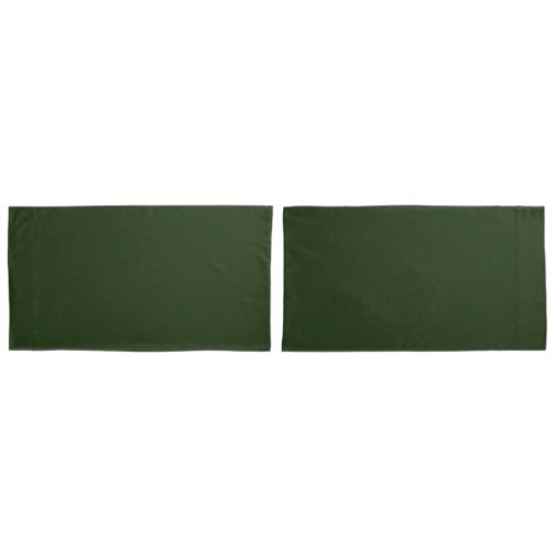 Pillowcases King Size Pair uni Green