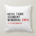 royal tank regiment memorial  Pillows
