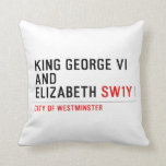 king george vi and elizabeth  Pillows