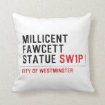 millicent fawcett statue  Pillows