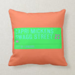 Capri Mickens  Swagg Street  Pillows
