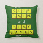KEEP
 CALM
 and
 PLAY
 GAMES  Pillows