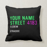 Your Name Street  Pillows