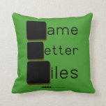 Game
 Letter
 Tiles  Pillows