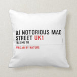 Dj notorious mad Street  Pillows