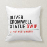 oliver cromwell statue  Pillows