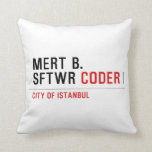 MERT B. SFTWR  Pillows