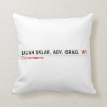 Daliah Sklar, Adv. Israel   Pillows