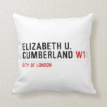 ELIZABETH U. CUMBERLAND  Pillows
