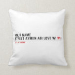 Your Name Street aymen abi love w1  Pillows