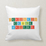 Pe|riodic
 t|a|b|l|e
 Writ|e|r  Pillows