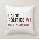 I Blog  Politics  Pillows
