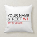 Your Name Street  Pillows