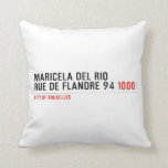 Maricela del Rio Rue de Flandre 94  Pillows