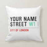 Your Name Street  Pillows