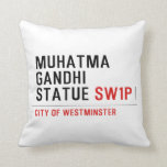 muhatma gandhi statue  Pillows