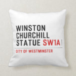 WINSTON CHURCHILL STATUE  Pillows