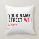 Your Name Street  Pillows