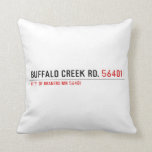 buffalo creek rd.  Pillows