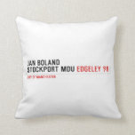 Jan Boland Stockport MDU  Pillows