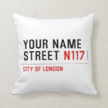 Your Name Street  Pillows