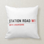 station road  Pillows