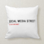 Social Media Street  Pillows
