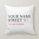 Your Name Street  Pillows