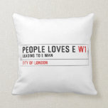 PEOPLE LOVES E  Pillows