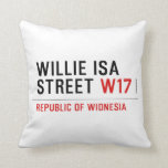 willie isa Street  Pillows