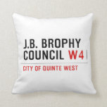 J.B. BROPHY COUNCIL  Pillows
