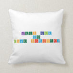 keep calm 
 and 
 love chemistry  Pillows