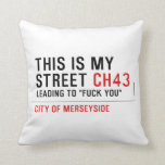 This is my  street  Pillows