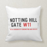notting hill  gate  Pillows