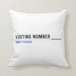 Visiting Number ____  Pillows