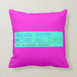 Brenna Smith Wright Rd.  Pillows