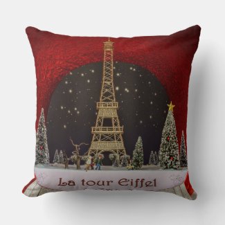Pillows Christmas in Paris