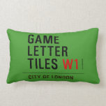 Game Letter Tiles  Pillows (Lumbar)