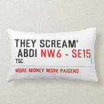 THEY SCREAM'  ABDI  Pillows (Lumbar)