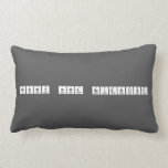 Snowy owl scientist  Pillows (Lumbar)
