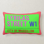 lyricas Street  Pillows (Lumbar)