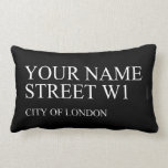 Your Name Street  Pillows (Lumbar)