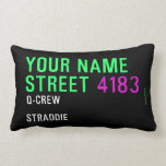 Your Name Street  Pillows (Lumbar)