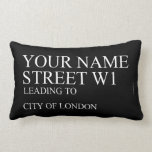 Your Name Street  Pillows (Lumbar)