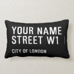 Your Name Street  Pillows (Lumbar)