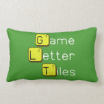 Game Letter Tiles  Pillows (Lumbar)