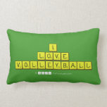 i
 love
 volleyball  Pillows (Lumbar)