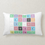 ABC|DEF
 .|GHIJK 
 .|LM.N|O 
 .PQRST
 UVWXYZ  Pillows (Lumbar)
