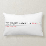 the hammer and sickle  Pillows (Lumbar)