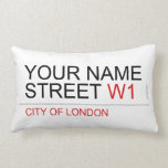 Your Name Street  Pillows (Lumbar)